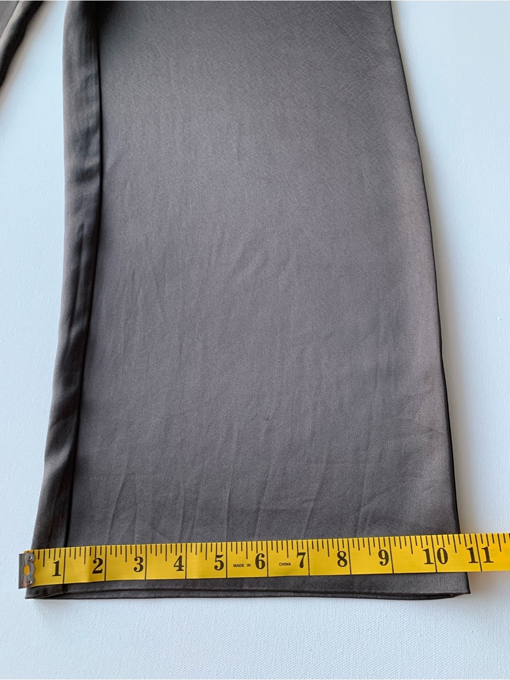 Babaton Satin Pant Elastic-Waist Wide Leg Pants in Chocolate women’s size L - Picture 4 of 13